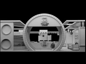 Booth Exhibition Stand a 98 3D Model