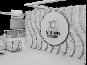 Booth Exhibition Stand a 98 3D Model