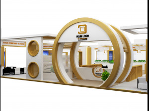 Booth Exhibition Stand a 98 3D मॉडल