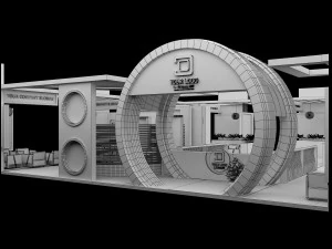 Booth Exhibition Stand a 98 3D Model