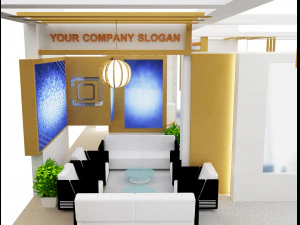 Booth Exhibition Stand a 98 3D Model
