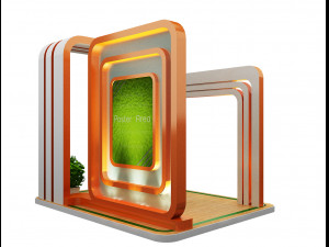 Booth Exhibition Stand a 59 3D 模型