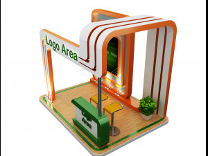 Booth Exhibition Stand a 59 3D 模型
