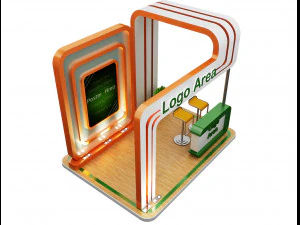 Booth Exhibition Stand a 59 3D Model