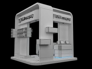 Booth Exhibition Stand a 84 3D Model