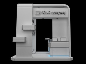 Booth Exhibition Stand a 84 3D मॉडल