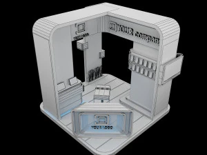 Booth Exhibition Stand a 84 3D Model