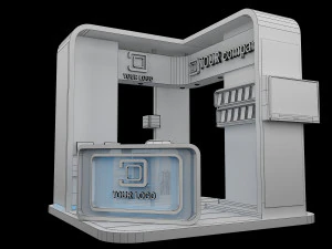 Booth Exhibition Stand a 84 3D Model