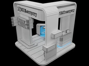 Booth Exhibition Stand a 84 3D Model