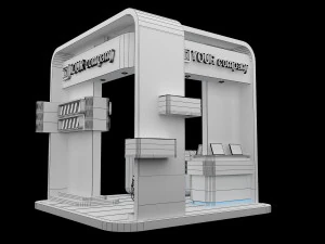 Booth Exhibition Stand a 87 3D Model
