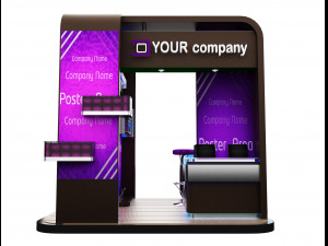 Booth Exhibition Stand a 87 3D Model