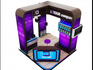 Booth Exhibition Stand a 87 3D Model