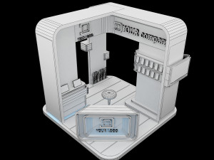 Booth Exhibition Stand a 87 3D Model