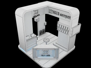 Booth Exhibition Stand a 87 3D Model