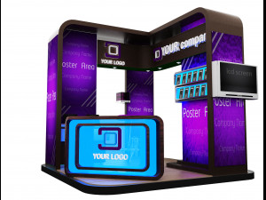 Booth Exhibition Stand a 87 3D Model