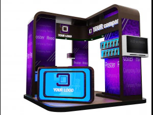 Booth Exhibition Stand a 87 3D Model