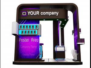 Booth Exhibition Stand a 87 3D Model