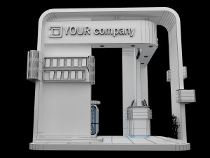 Booth Exhibition Stand a 87 3D Model