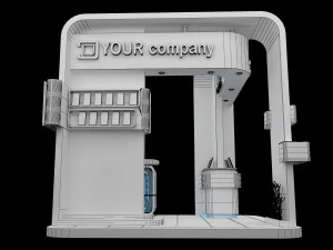 Booth Exhibition Stand a 87 3D Model