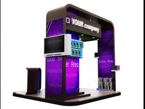 Booth Exhibition Stand a 87 3D Model