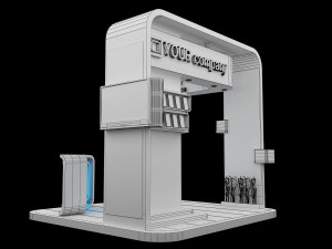 Booth Exhibition Stand a 87 3D Model