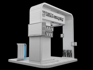 Booth Exhibition Stand a 87 3D Model