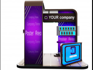 Booth Exhibition Stand a 87 3D Model