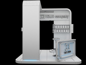 Booth Exhibition Stand a 87 3D Model