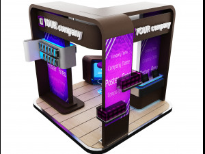 Booth Exhibition Stand a 87 3D Model