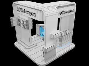 Booth Exhibition Stand a 87 3D Model
