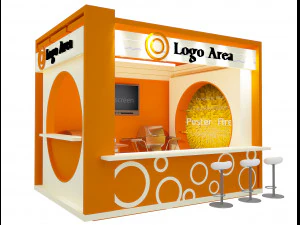 Estande de Exposição Stand a 5 Modelo 3D