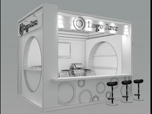 Booth Exhibition Stand a 5 3D 模型