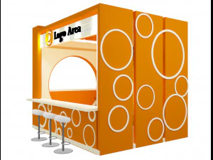 Booth Exhibition Stand a 5 3D Model