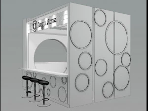 Booth Exhibition Stand a 5 3D Model