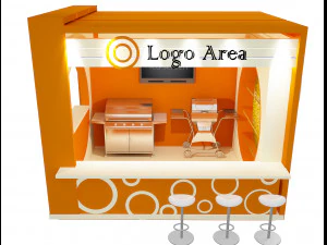Booth Exhibition Stand a 5 3D Model