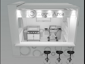 Booth Exhibition Stand a 5 3D 模型
