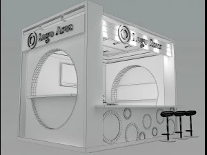 Booth Exhibition Stand a 5 3D Model