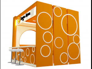 Booth Exhibition Stand a 5 3D Model