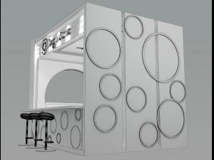 Booth Exhibition Stand a 5 3D Model
