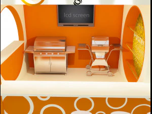 Booth Exhibition Stand a 5 3D Model