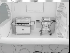 Booth Exhibition Stand a 5 3D Model