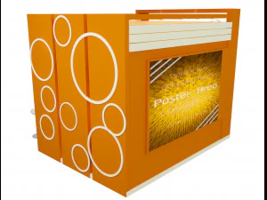 Booth Exhibition Stand a 5 3D Model