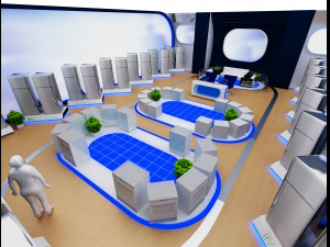 Booth Exhibition Stand a 68 3D 模型
