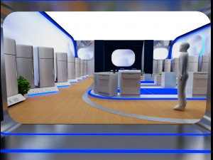 Booth Exhibition Stand a 68 3D 模型