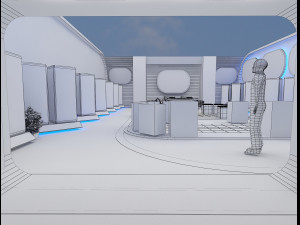 Booth Exhibition Stand a 68 3D 模型