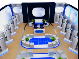 Booth Exhibition Stand a 68 3D 模型