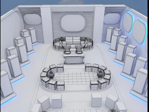 Booth Exhibition Stand a 68 3D Model