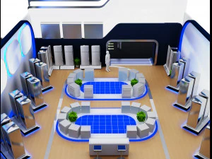 Booth Exhibition Stand a 68 3D Model