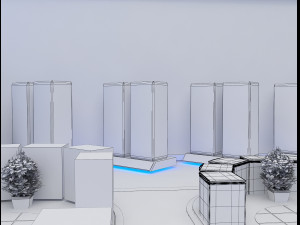 Booth Exhibition Stand a 68 3D 模型