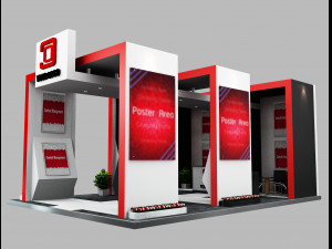 Booth Exhibition Stand a506 3Dモデル